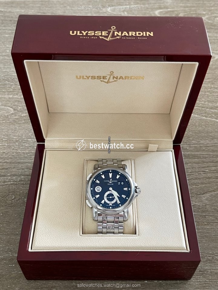 IMG_9085 Ulysse Nardin Dual Time Mens watch Unisex Automatic Steel 243-55-7 62 Replica 2