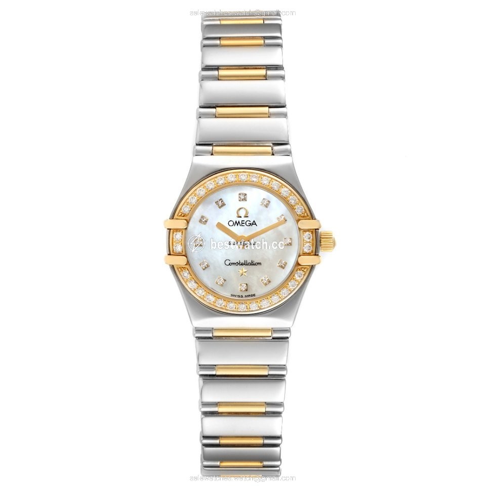 IMG_9085 Omega Constellation Ladies Womens watch Quartz Gold Steel 1365.75.00 Replica 2