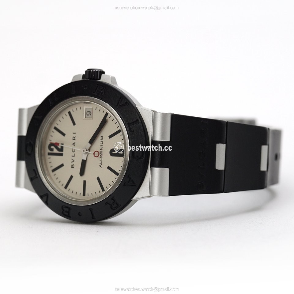 IMG_9085 Bulgari Diagono Mens watch Unisex Quartz Aluminum AL 38 TA Replica 2