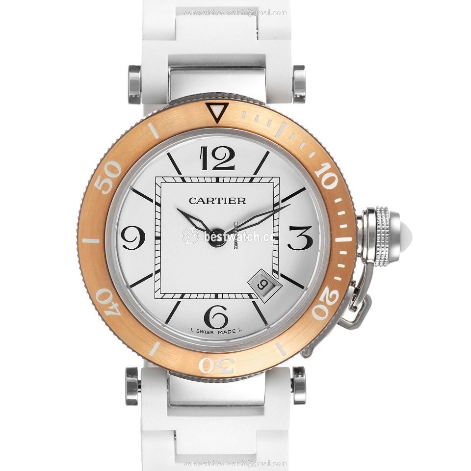 IMG_9085 Cartier Pasha Seatimer Mens watch Unisex Quartz Steel W3140001 Replica 2