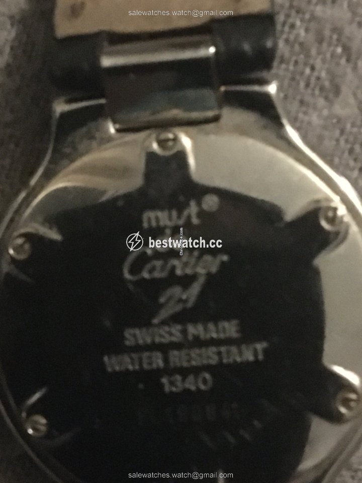 IMG_9085 Cartier 21 Must de Cartier Womens watch Quartz Steel PL190841 Replica 2