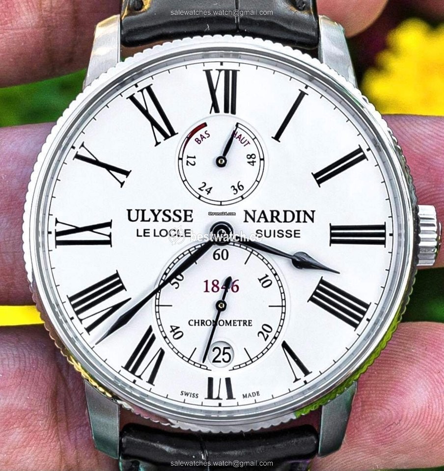 IMG_9085 Ulysse Nardin Marine Torpilleur Mens watch Unisex Automatic Steel 1183-310 40 Replica 2
