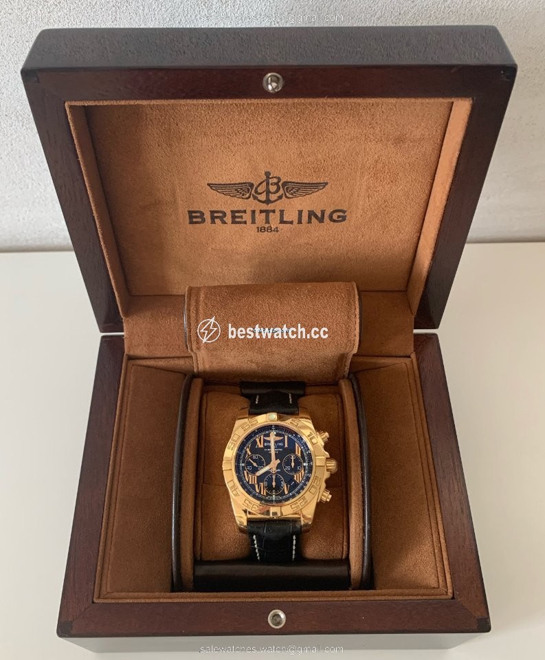 IMG_9085 Breitling Chronomat 44 Mens watch Unisex Automatic Rose gold HB011012 B957 Replica 2