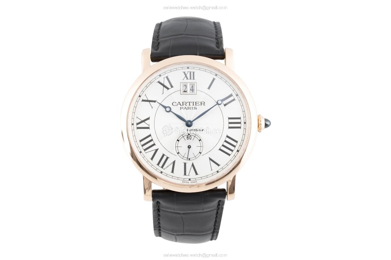 IMG_9085 Cartier Rotonde de Cartier Mens watch Unisex Manual winding Red gold W1550251 Replica 2