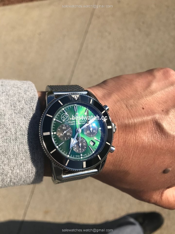 IMG_9085 Breitling Superocean Heritage Chronograph Mens watch Unisex Automatic Steel AB01621A1L1A1 Replica 2