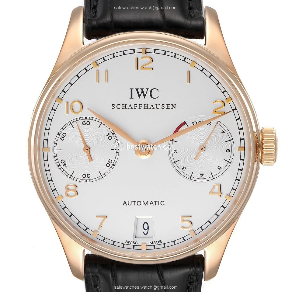 IMG_9085 IWC Portuguese Mens watch Unisex Automatic Rose gold IW500004 Replica 2