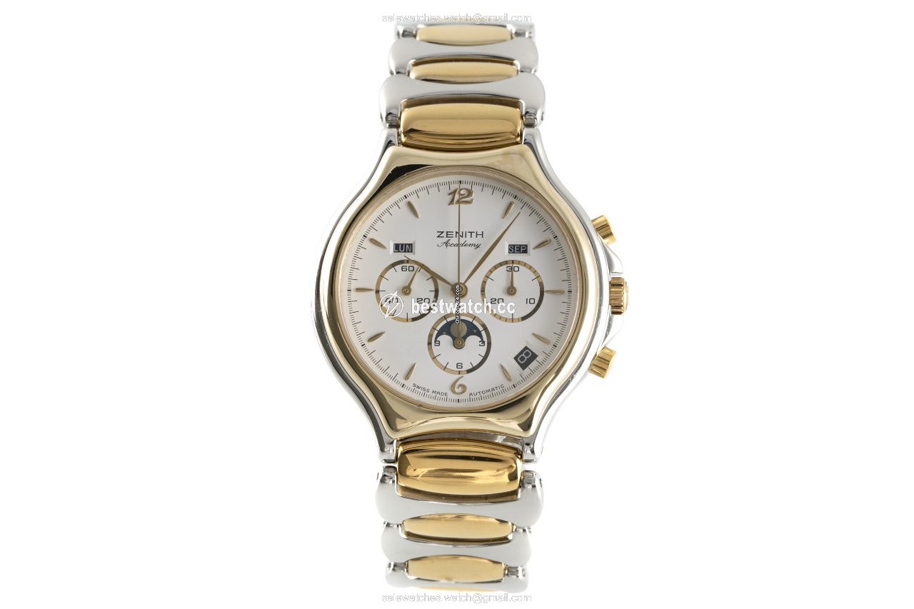 IMG_9085 Zenith Academy Mens watch Unisex Automatic Gold Steel 59.6000.410 Replica 2