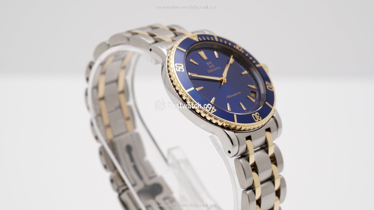 IMG_9085 Zenith Mens watch Unisex Automatic Gold Steel 15 53-0470-670 Replica 2