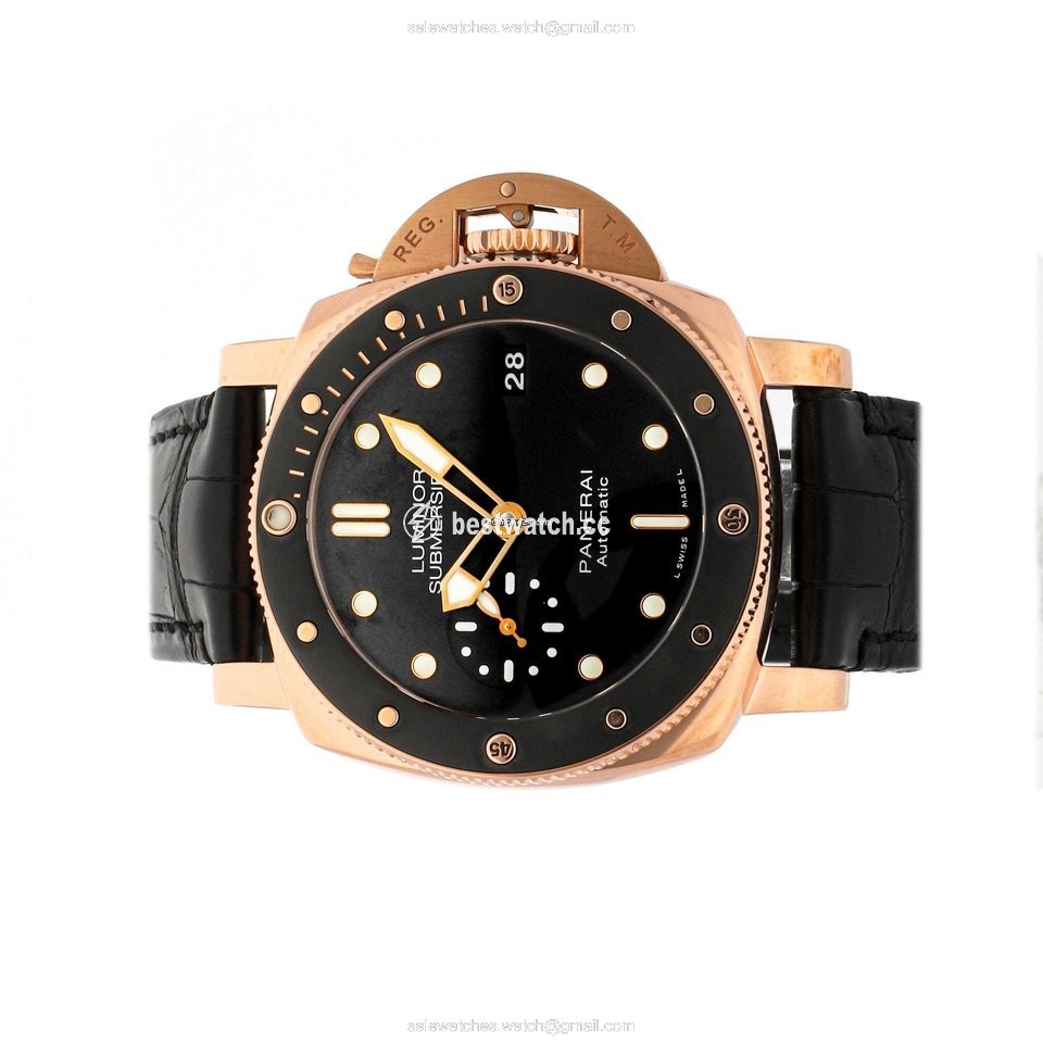 IMG_9085 Panerai Luminor Submersible 1950 3 Days Automatic Mens watch Unisex Automatic Rose gold PAM00684 Replica 2