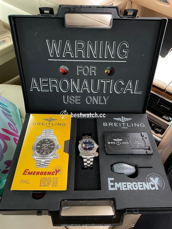 IMG_9085 Breitling Emergency Mens watch Unisex Quartz Titanium E56321 Replica 2