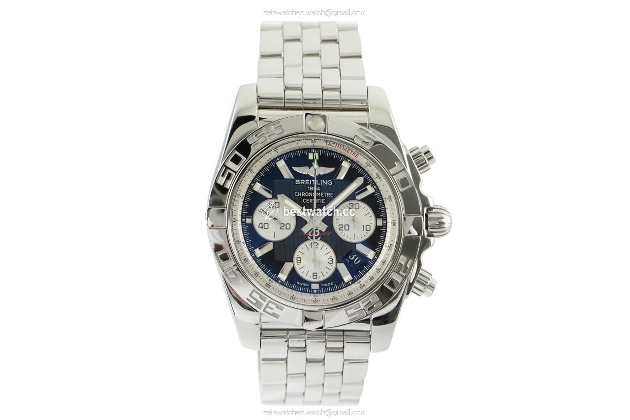 IMG_9085 Breitling Chronomat 44 Mens watch Unisex Automatic Steel AB0110 Replica 2