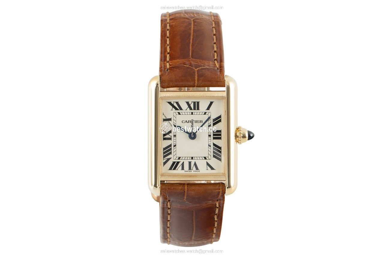 IMG_9085 Cartier Tank Louis Cartier Womens watch Quartz Yellow gold 2442 Replica 2