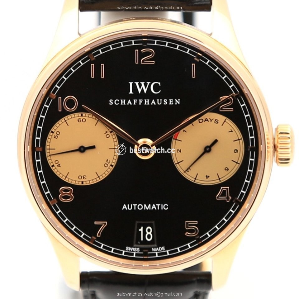 IMG_9085 IWC Portuguese Automatic Mens watch Unisex Automatic Rose gold 500121 Replica 2