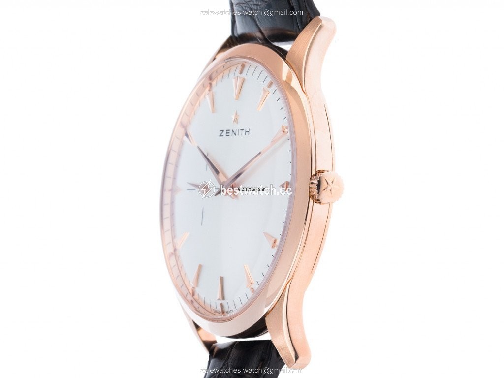 Zenith Elite Ultra Thin Mens watch Unisex Automatic Rose gold 18.2010.681 01.C498 Replica 2
