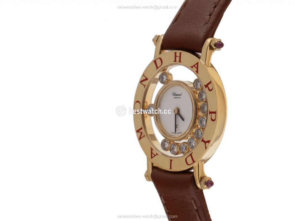 Chopard Happy Diamonds Mens watch Unisex Quartz Yellow gold 4085 Replica 2