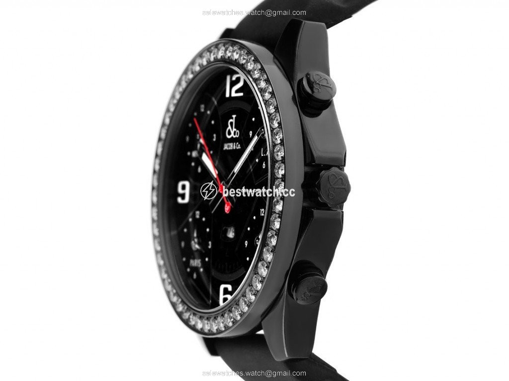 IMG_9085 Jacob & Co. Five Time Zone Mens watch Unisex Quartz Steel 5U1W9279 Replica 2