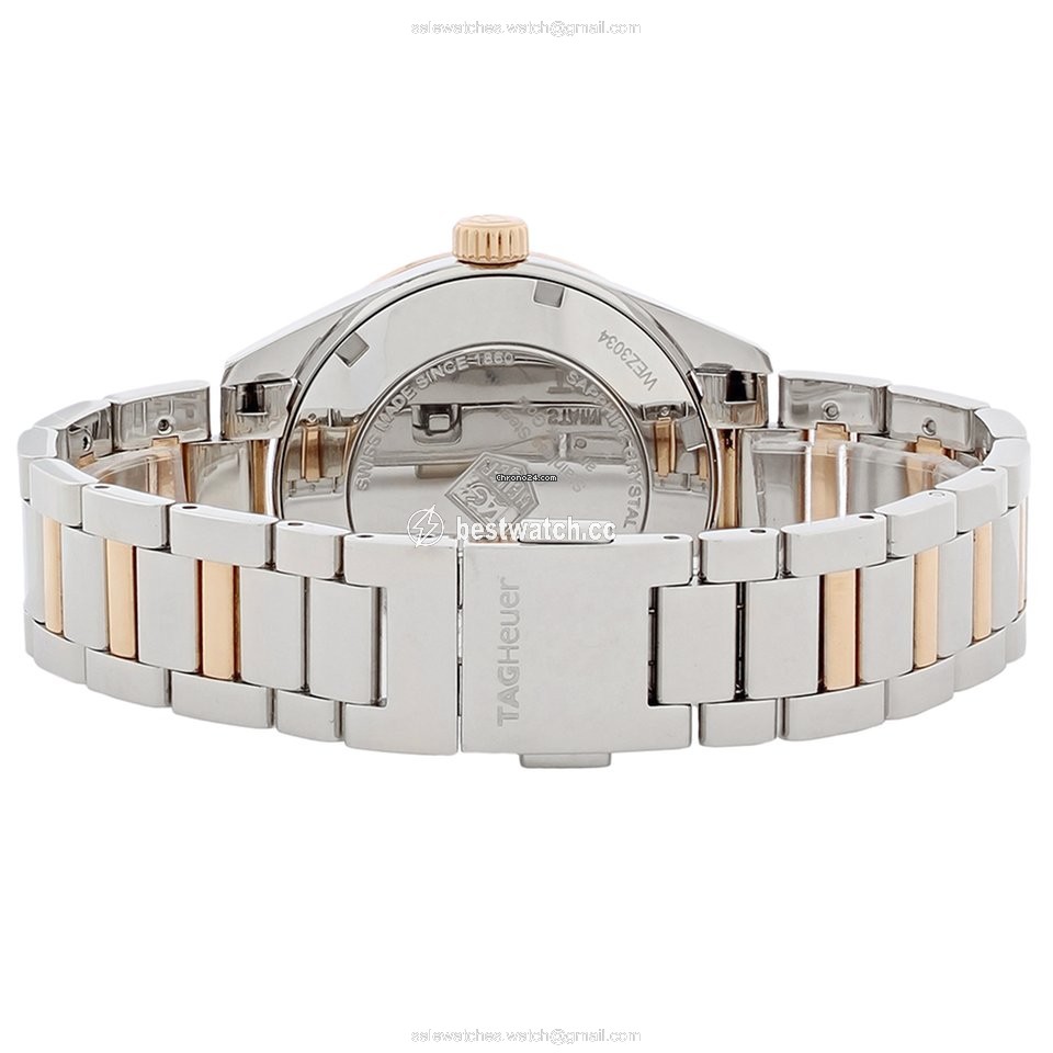IMG_9085 TAG Heuer Carrera Lady Womens watch Quartz Gold Steel WAR1352.BD0774 Replica 2