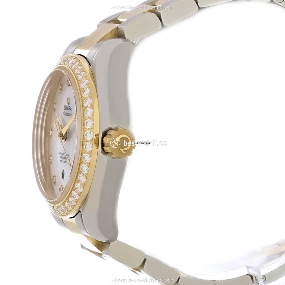 Omega Seamaster Aqua Terra Womens watch Automatic Gold Steel 231.25.34.20.55.006 Replica 2