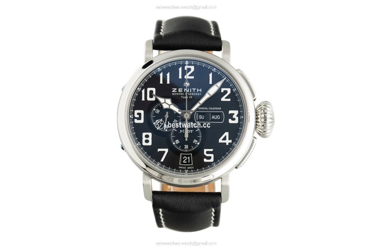 IMG_9085 Zenith Pilot Type 20 Annual Calendar Mens watch Unisex Automatic Steel 03.2430.4054 Replica 2