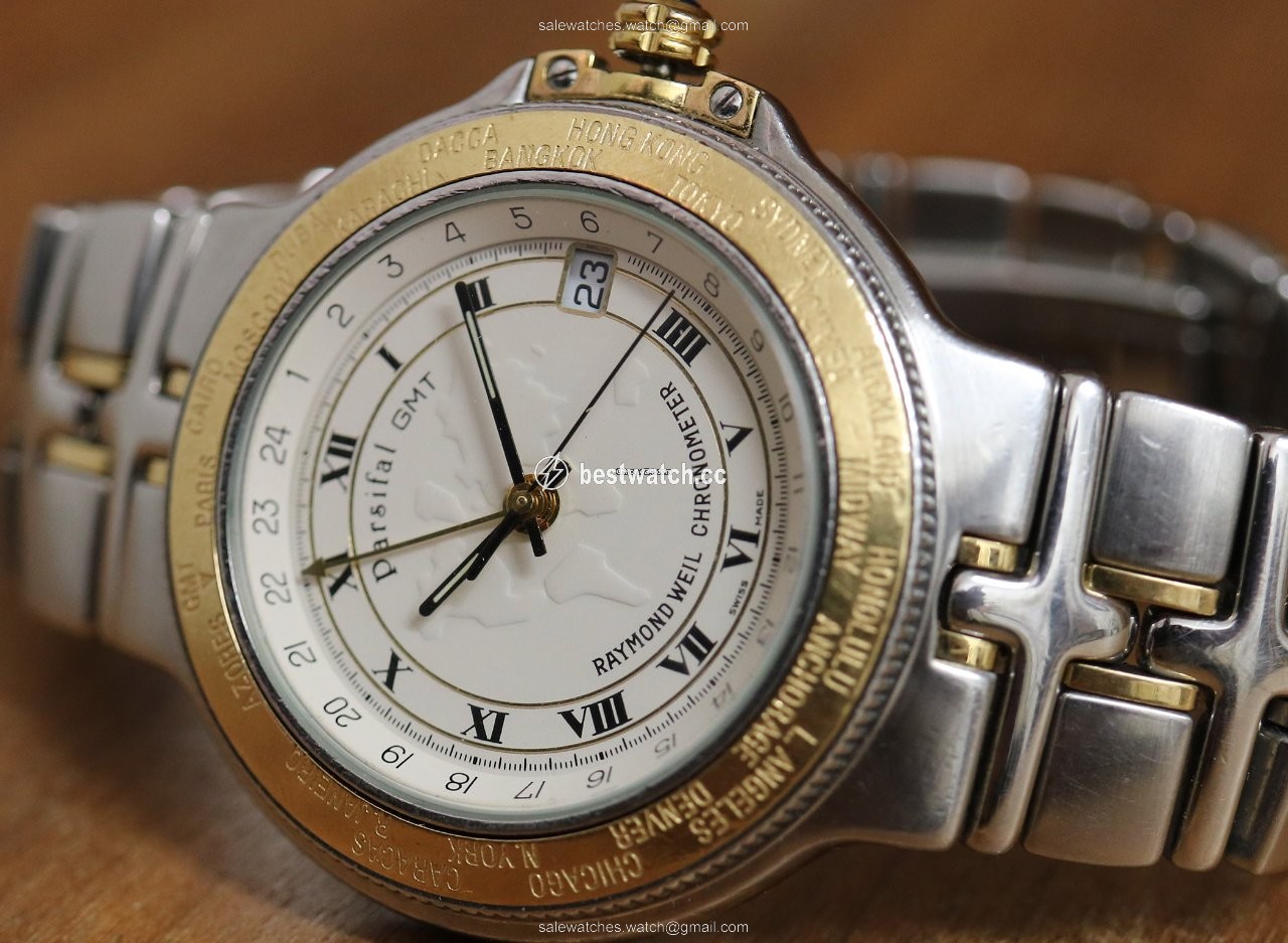 IMG_9085 Raymond Weil Parsifal Mens watch Unisex Automatic Gold Steel 2990 Replica 2