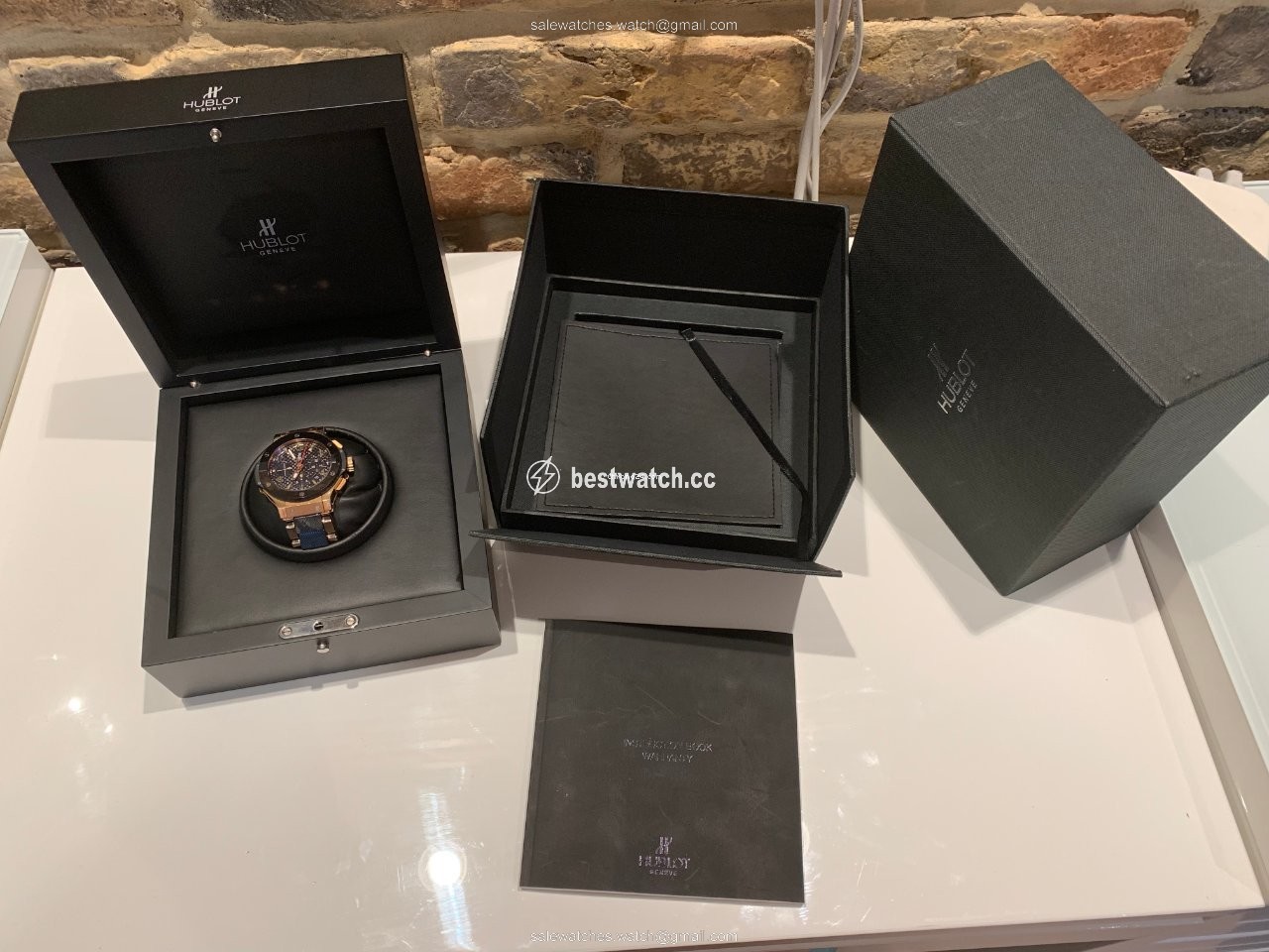 IMG_9085 Hublot Big Bang 44 mm Mens watch Unisex Automatic Rose gold 301.PM.1780.PM Replica 2