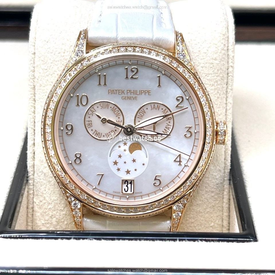 IMG_9085 Patek Philippe Annual Calendar Womens watch Automatic Rose gold 4948R-001 Replica 2