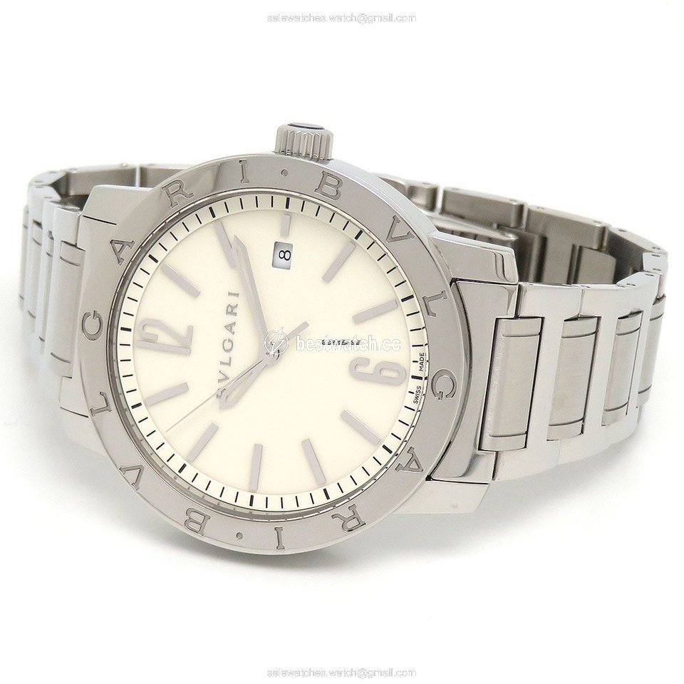 IMG_9085 Bulgari Bulgari Mens watch Unisex Automatic Steel BB41WSSD Replica 2