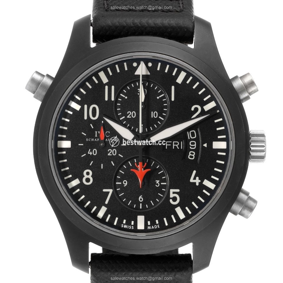 IMG_9085 IWC Pilot Chronograph Top Gun Mens watch Unisex Automatic Ceramic IW379901 Replica 2