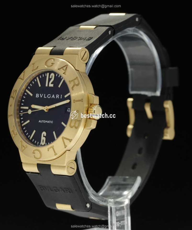 Bulgari Diagono Mens watch Unisex Automatic Yellow gold SD 38 G Replica 2