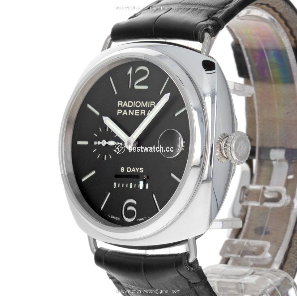 IMG_9085 Panerai Radiomir 8 Days Mens watch Unisex Manual winding Steel PAM 00268 Replica 2