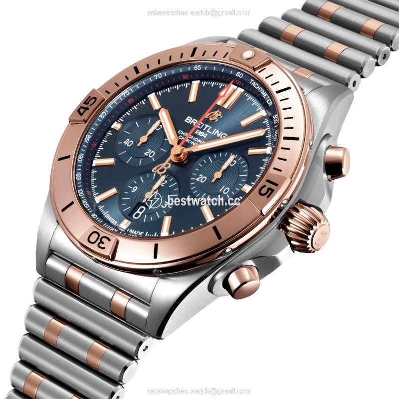 IMG_9085 Breitling Chronomat Mens watch Unisex Automatic Gold Steel UB0134101C1U1 Replica 2