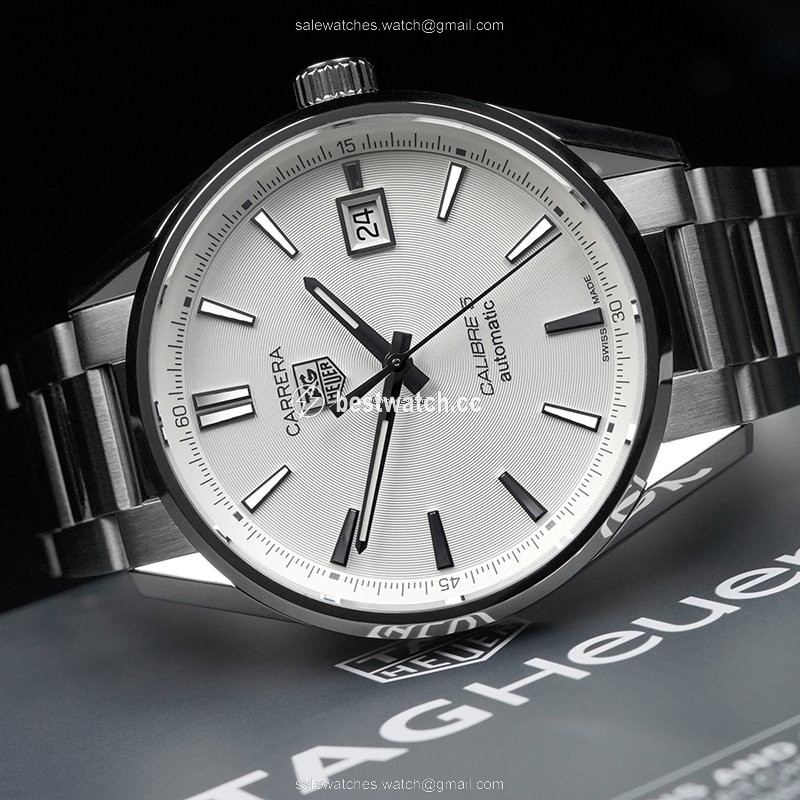 TAG Heuer Carrera Calibre 5 Mens watch Unisex Automatic Steel WAR211B Replica 2