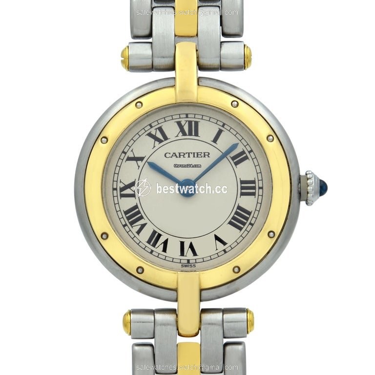 IMG_9085 Cartier Panthere Womens watch Quartz Gold Steel 1057920 Replica 2