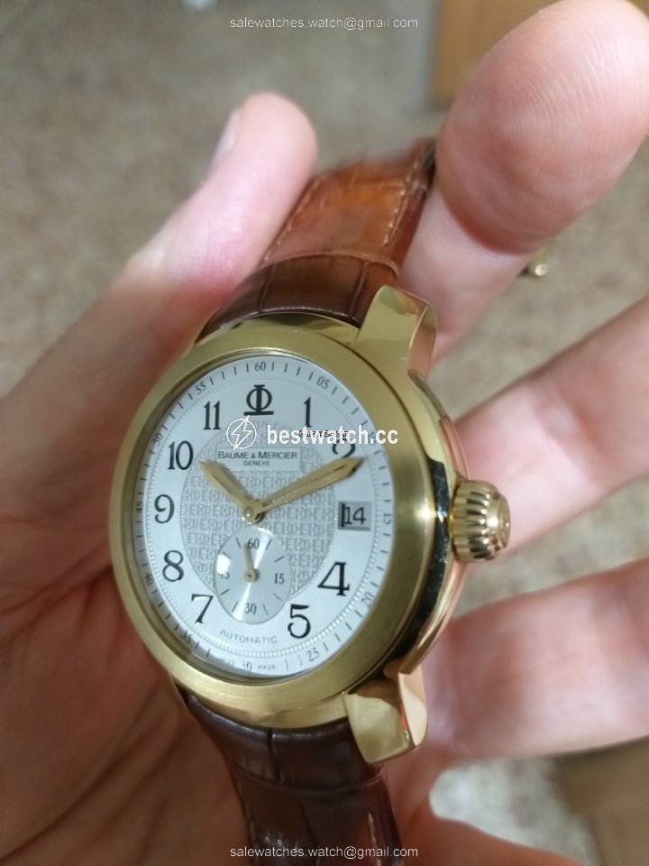 Baume & Mercier Capeland Mens watch Unisex Automatic Yellow gold 65486 - M0A08500 Replica 2