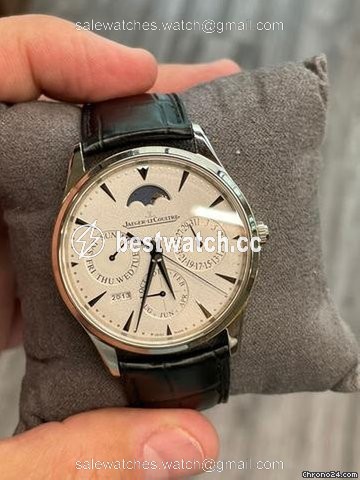 Jaeger-LeCoultre Master Ultra Thin Perpetual Mens watch Unisex Automatic White gold Q1303520 Replica 2