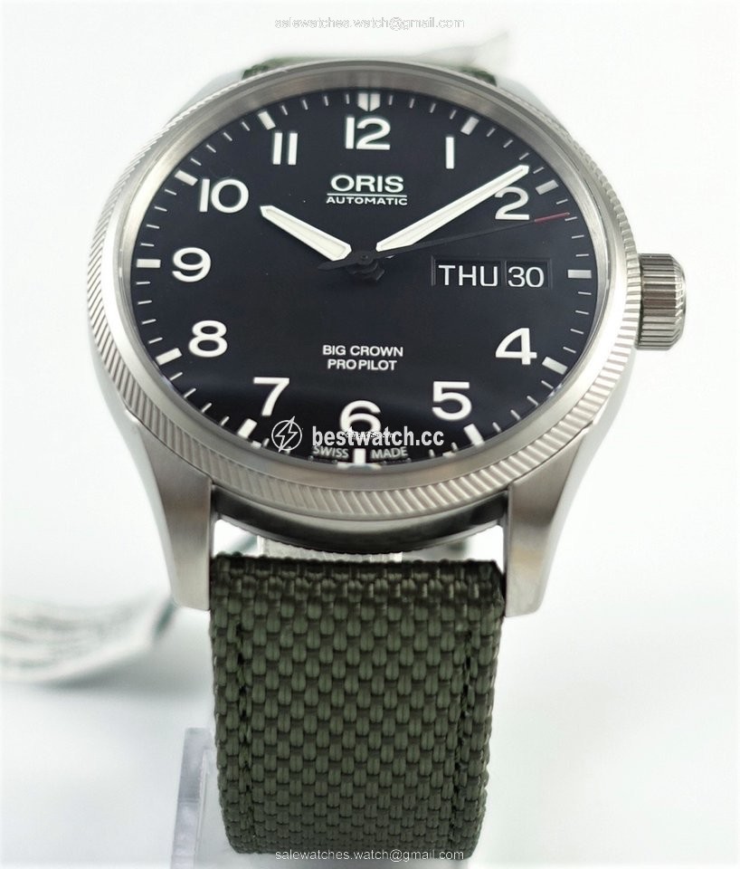 IMG_9085 Oris Big Crown ProPilot Day Date Mens watch Unisex Automatic Steel 01 752 7698 4164 Replica 2