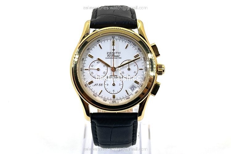 IMG_9085 Zenith El Primero Chronograph Mens watch Unisex Automatic Yellow gold 30.0220.400 Replica 2