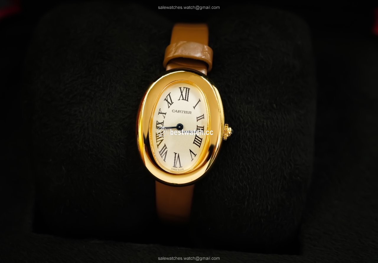 Cartier Baignoire Womens watch Quartz Yellow gold WGBA0007 Replica 2