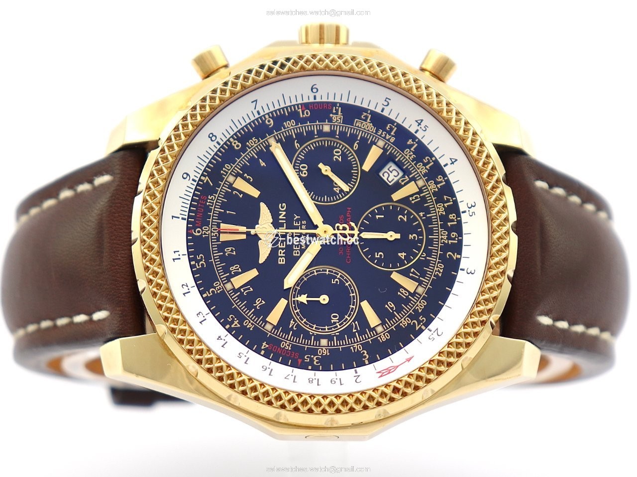 IMG_9085 Breitling Bentley Motors Mens watch Unisex Automatic Yellow gold K25362 Replica 2