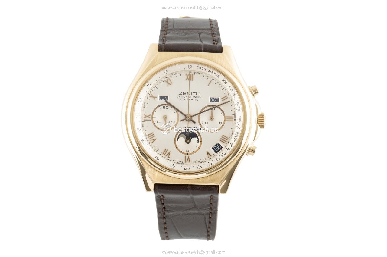 IMG_9085 Zenith El Primero Chronomaster Mens watch Unisex Automatic Yellow gold 30.0160.418 Replica 2