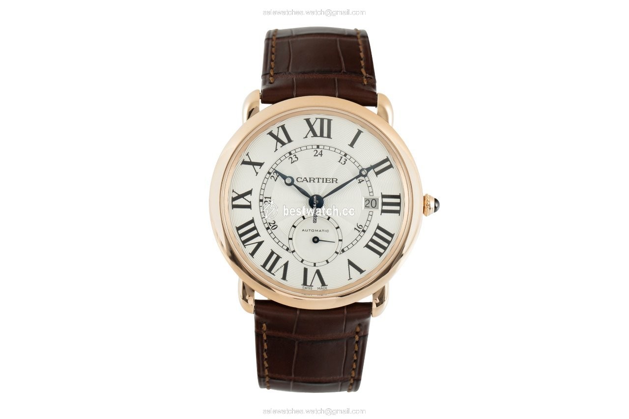 IMG_9085 Cartier Ronde Louis Cartier Mens watch Unisex Automatic Red gold W6801005 Replica 2