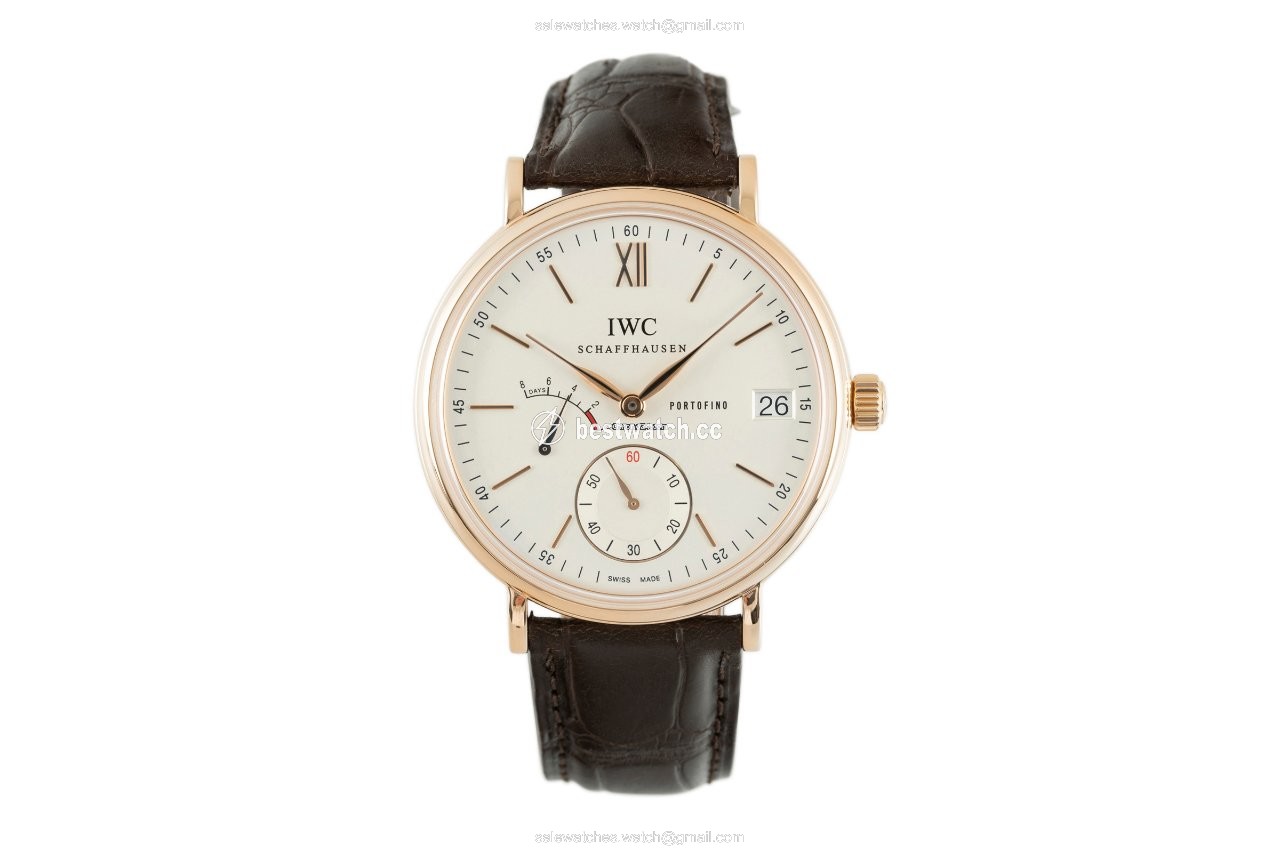 IMG_9085 IWC Portofino Hand-Wound Mens watch Unisex Manual winding Red gold IW510107 Replica 2