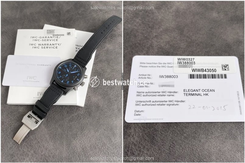 IWC Pilot Chronograph Top Gun Ceramic IW388003 Replica 2