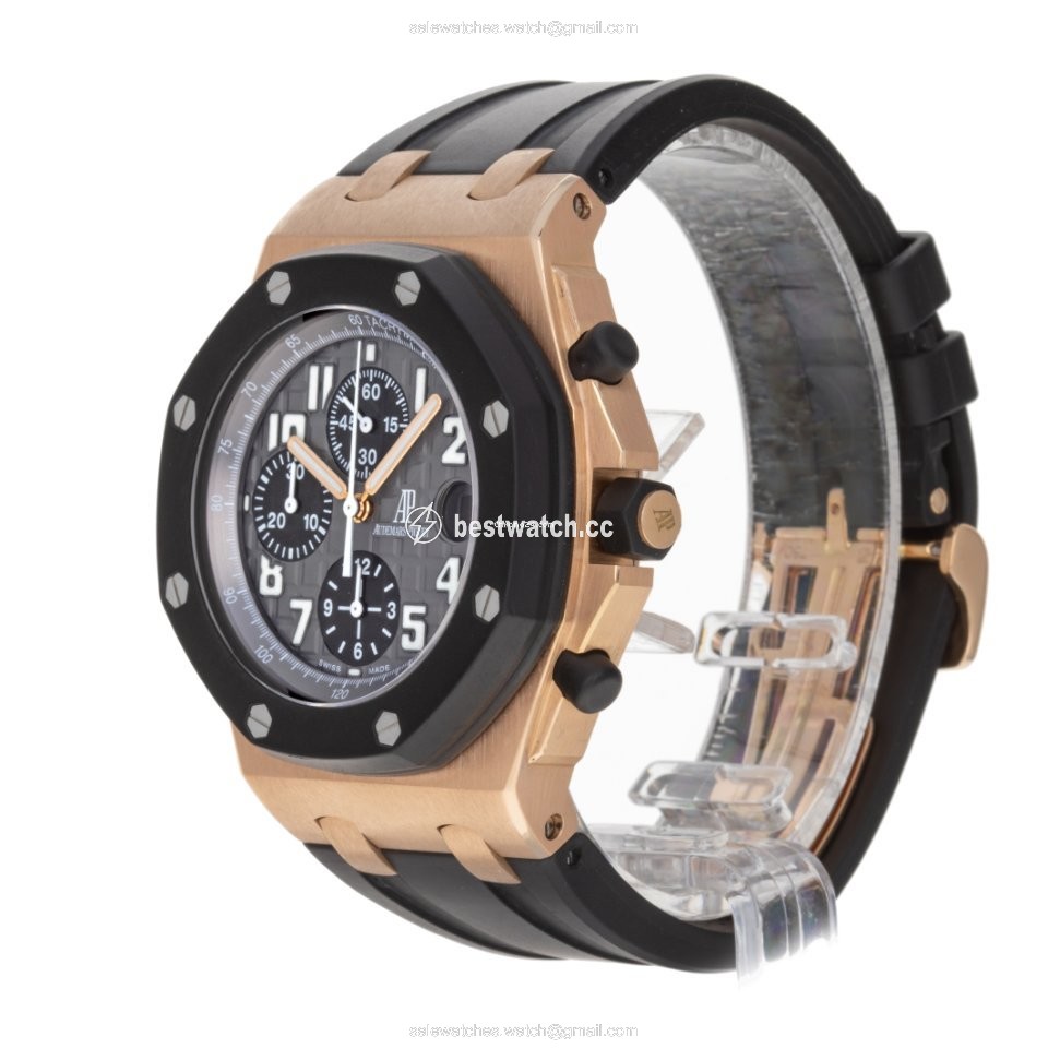 IMG_9085 Audemars Piguet Royal Oak Offshore Chronograph Mens watch Unisex Automatic Rose gold 25940OK.OO.D002CA.02 Replica 2