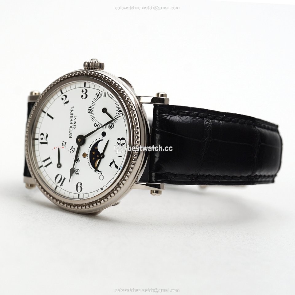 IMG_9085 Patek Philippe Complications Mens watch Unisex Automatic White gold 5015G Replica 2