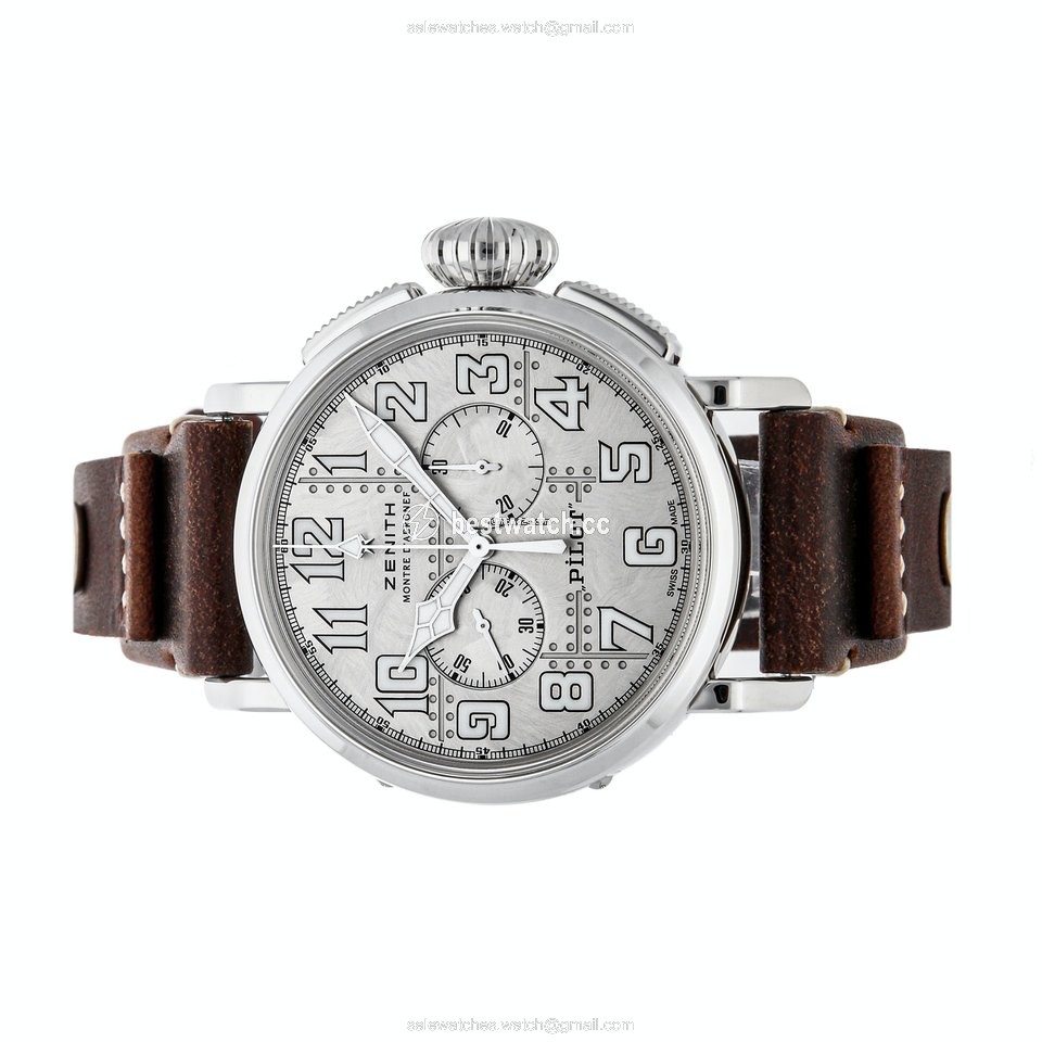 IMG_9085 Zenith Pilot Mens watch Unisex Automatic Silver 05.2430.4069 17.I011 Replica 2