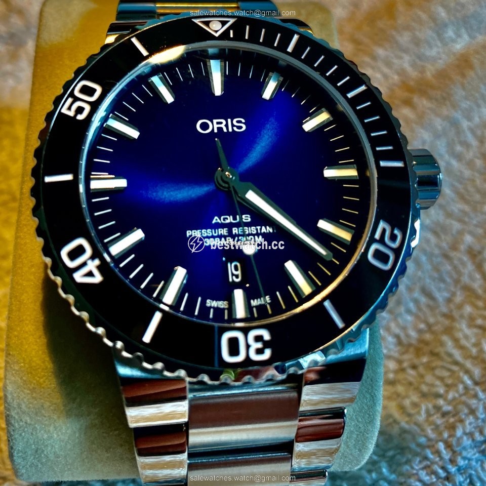 IMG_9085 Oris Aquis Date Mens watch Unisex Automatic Steel 01 733 7730 4185-Set RS Replica 2
