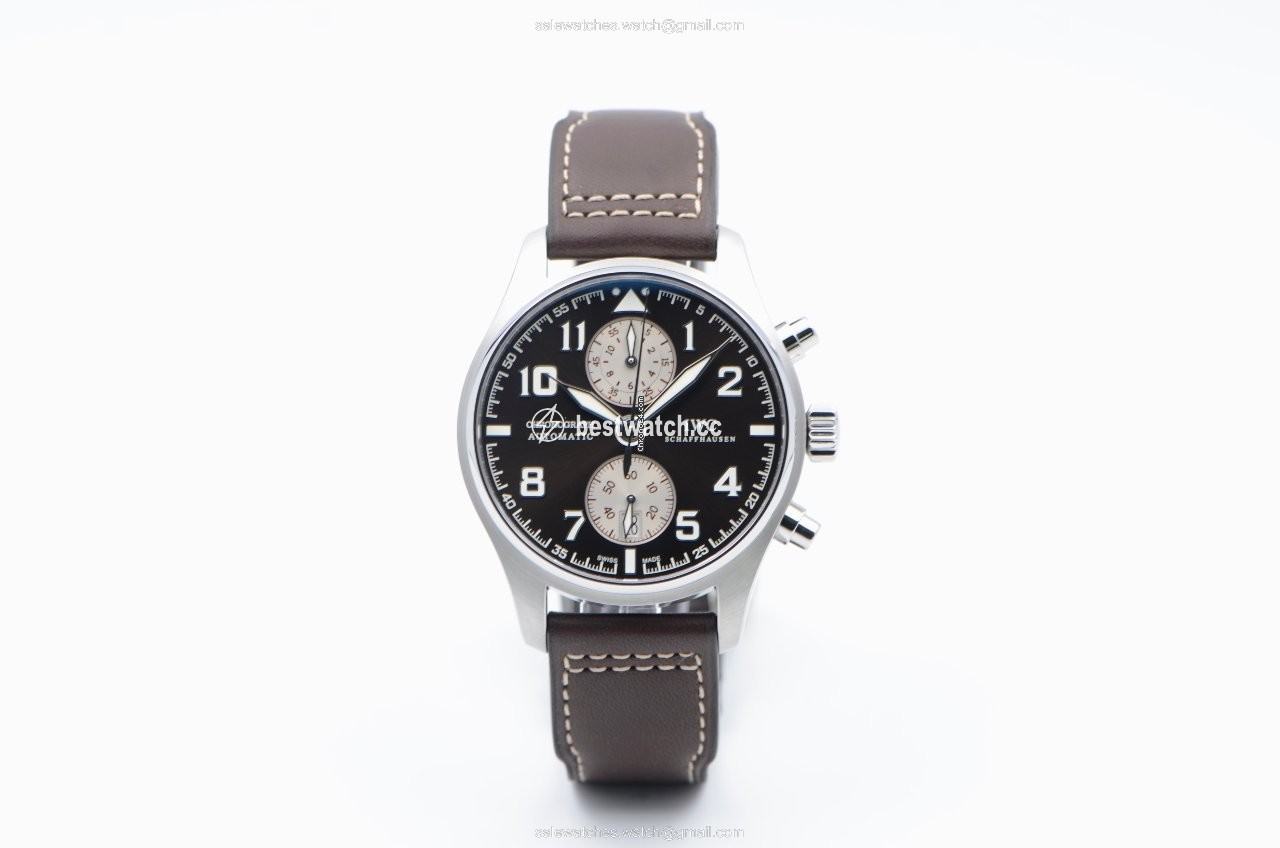 IMG_9085 IWC Pilot Spitfire Chronograph Mens watch Unisex Automatic Steel IW387806 Replica 2