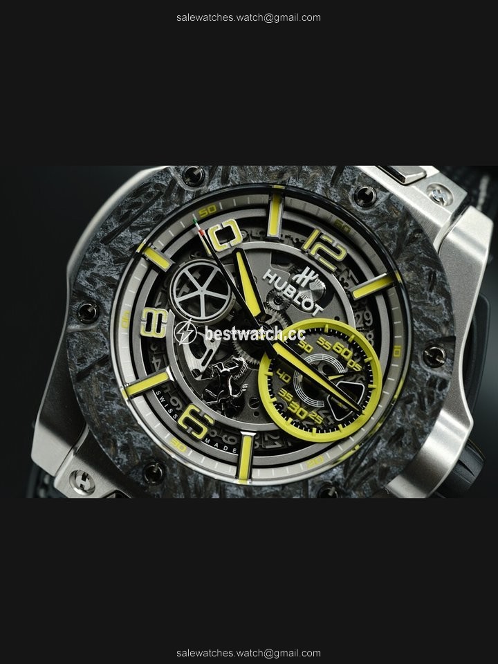 IMG_9085 Hublot Big Bang Ferrari Mens watch Unisex Automatic Platinum 402.TQ.0129.VR Replica 2