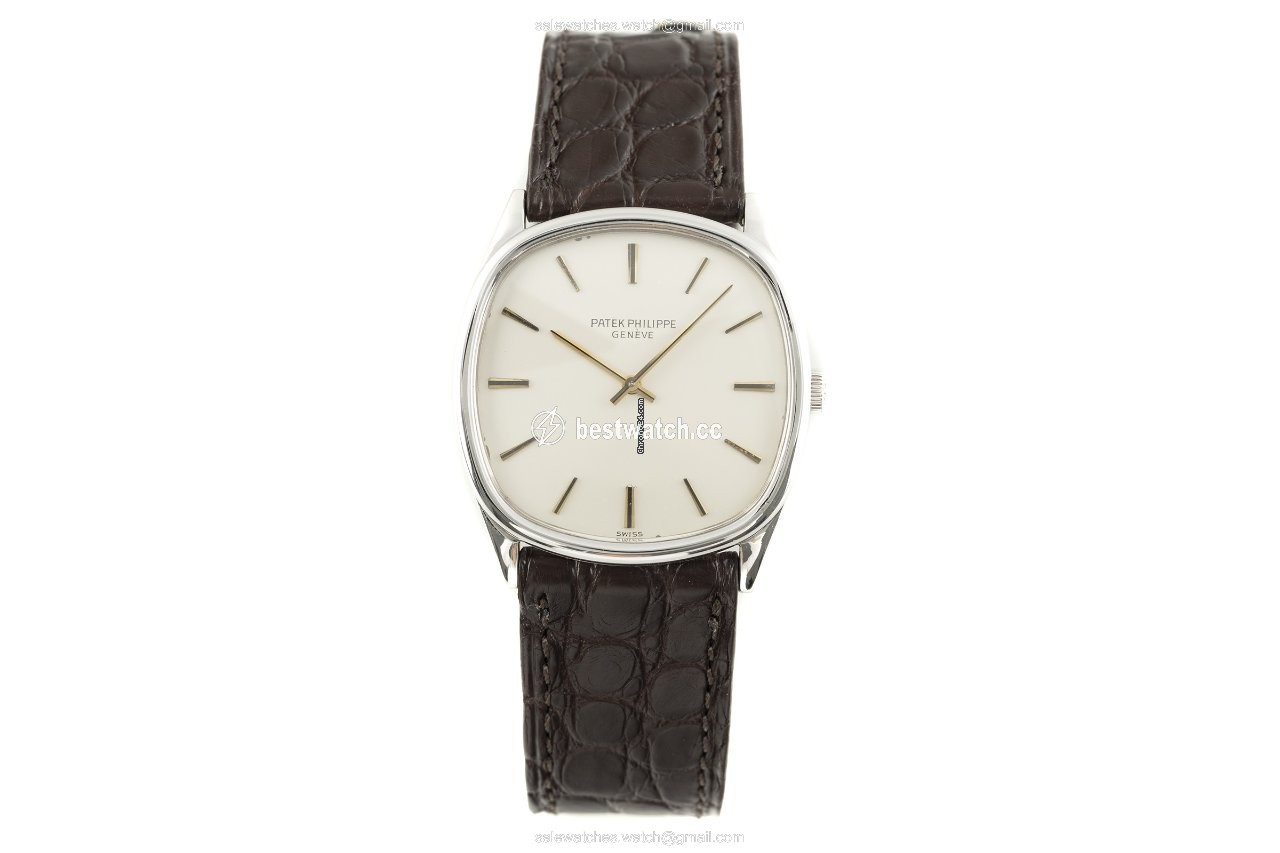 IMG_9085 Patek Philippe Golden Ellipse Mens watch Unisex Manual winding White gold 3644 Replica 2